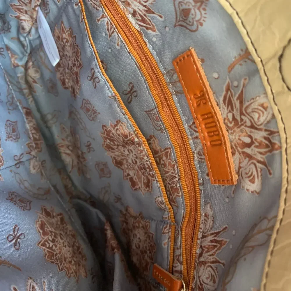 Hobo Cobblestone Stitched Patchwork Handbag - Picture 5 of 5